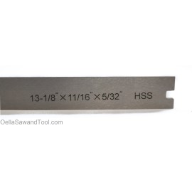 13-1/8" Length x 11/16" Width x 5/32" Thick - Set of 3 V2 HSS Knives with option for screw notches